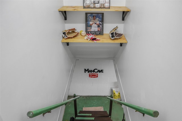 view of stairs