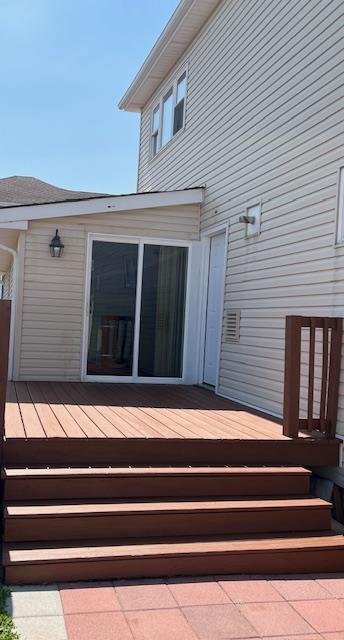 1 E Saltaire Rd, Lindenhurst, NY 11757 - view of wooden terrace