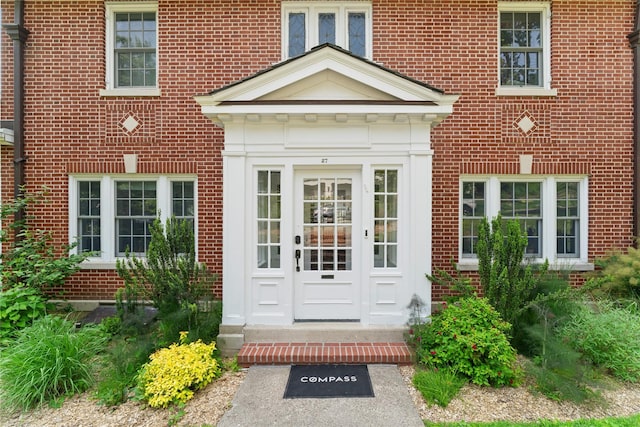 27 Calumet Ave, Hastings-On-Hudson, NY 10706 - doorway to property with brick siding