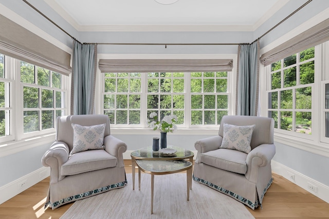 5 Briarcliff Rd, Chappaqua, NY 10514 - sunroom / solarium featuring ornamental molding, baseboards, and french doors