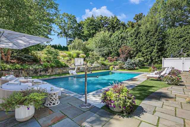 5 Briarcliff Rd, Chappaqua, NY 10514 - view of swimming pool featuring a patio
