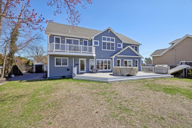 230 W Islip Rd, West Islip, NY 11795 - back of house with a wooden deck