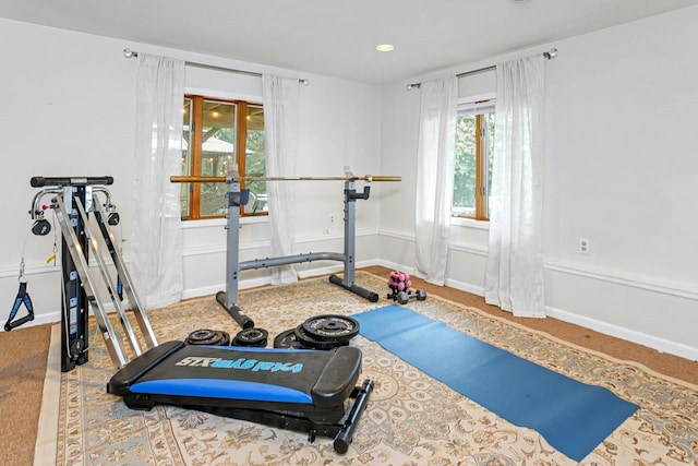 25 Macgregor Dr, Mahopac, NY 10541 - exercise area featuring carpet flooring, recessed lighting, and baseboards
