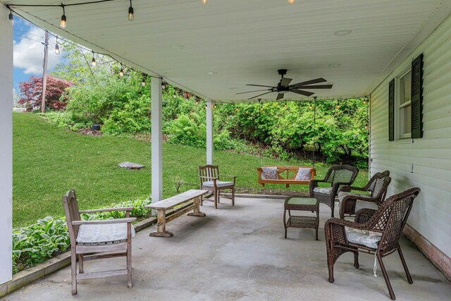 25 Macgregor Dr, Mahopac, NY 10541 - view of patio / terrace featuring a ceiling fan