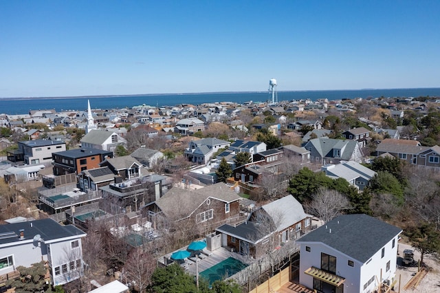 110 Ocean Rd, Ocean Beach, NY 11770 - aerial perspective of suburban area with a large body of water