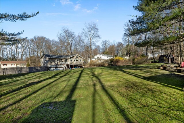 3 Bell Ct, Airmont, NY 10901 - view of yard with fence and a wooden deck
