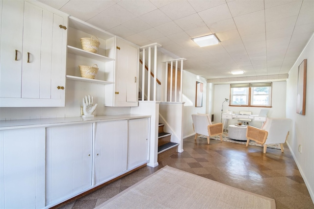 435 Carol Pl, Pelham, NY 10803 - interior space featuring tile patterned floors, baseboards, and stairs
