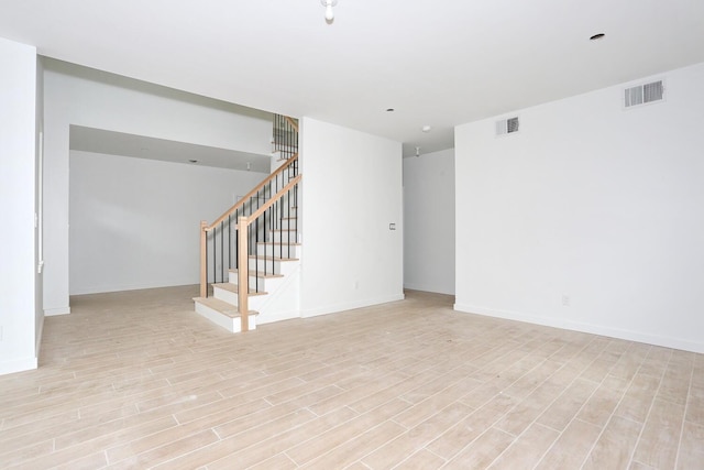334NOhioville Rd, New Paltz, NY 12561 - interior space featuring stairs, visible vents, and light wood-style flooring