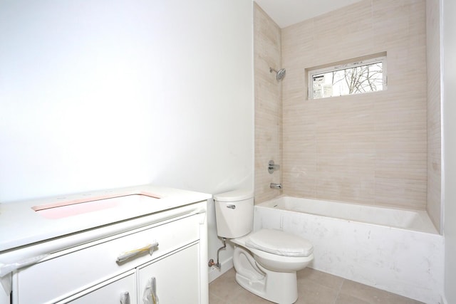 334NOhioville Rd, New Paltz, NY 12561 - bathroom featuring tile patterned flooring, vanity, bathtub / shower combination, and toilet
