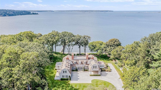 279 Little Neck Rd, Centerport, NY 11721 - birds eye view of property with a water view