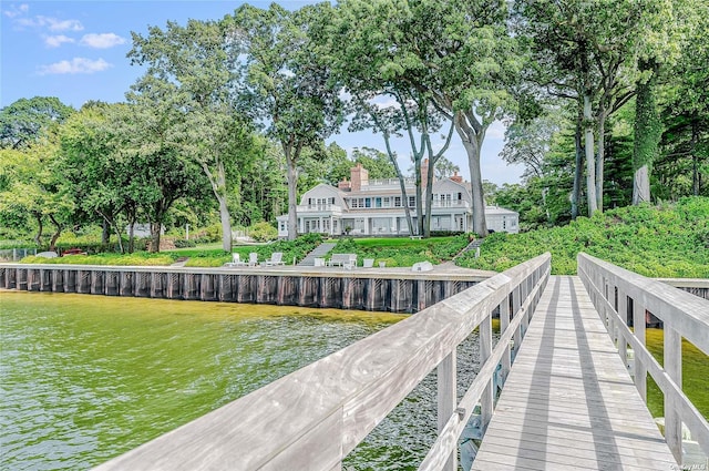 279 Little Neck Rd, Centerport, NY 11721 - dock area featuring a water view