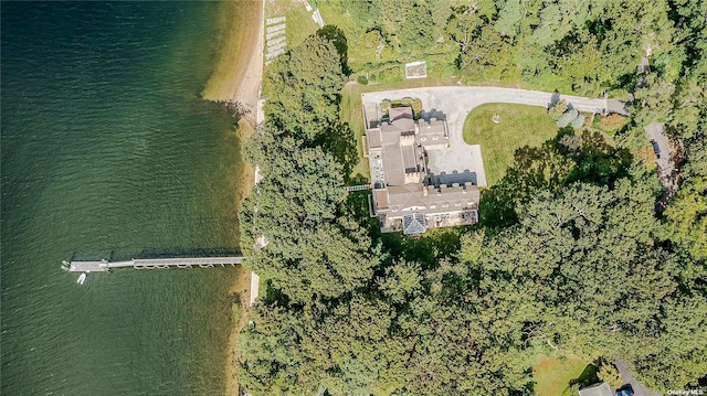 279 Little Neck Rd, Centerport, NY 11721 - drone / aerial view featuring a water view