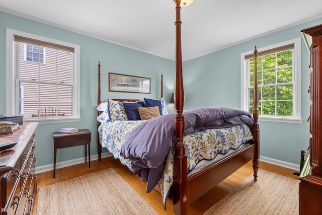 7 Wilson Blvd, Poughkeepsie, NY 12603 - bedroom with baseboards, light wood-style floors, and ornamental molding