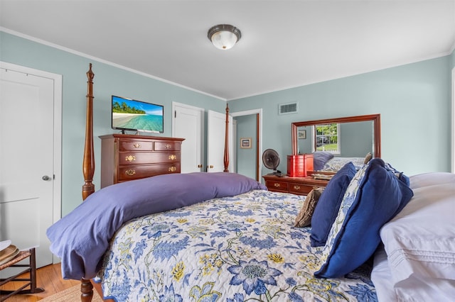 7 Wilson Blvd, Poughkeepsie, NY 12603 - bedroom featuring wood finished floors and crown molding