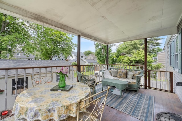7 Wilson Blvd, Poughkeepsie, NY 12603 - deck featuring outdoor lounge area, outdoor dining area, and a residential view