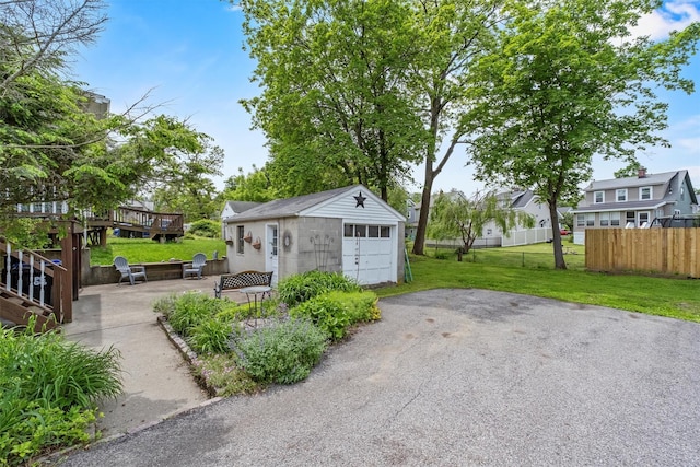 7 Wilson Blvd, Poughkeepsie, NY 12603 - detached garage with a residential view
