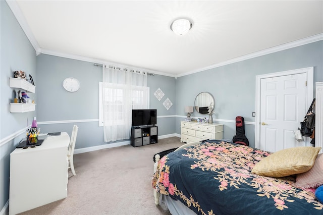 3 Madonna Dr, Lagrangeville, NY 12540 - carpeted bedroom featuring baseboards and crown molding