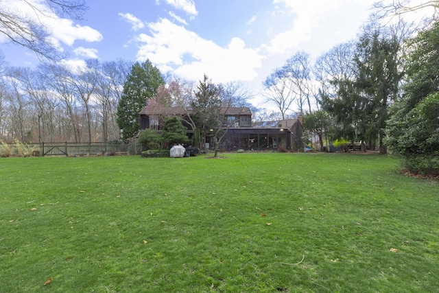 19 Stillwood Rd, Brookhaven, NY 11719 - view of yard featuring fence