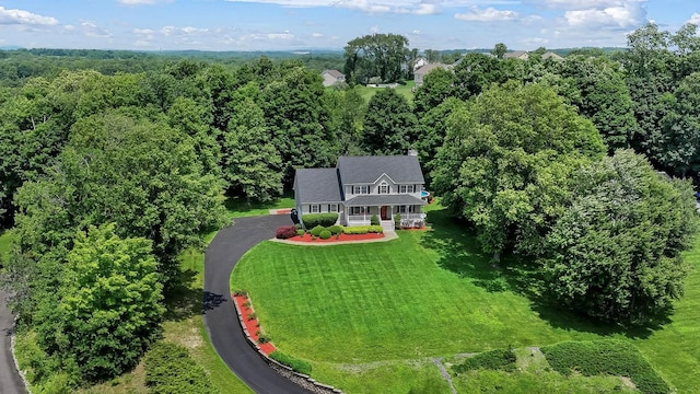 34 Melissa Ln, Washingtonville, NY 10992 - view of subject property with a heavily wooded area