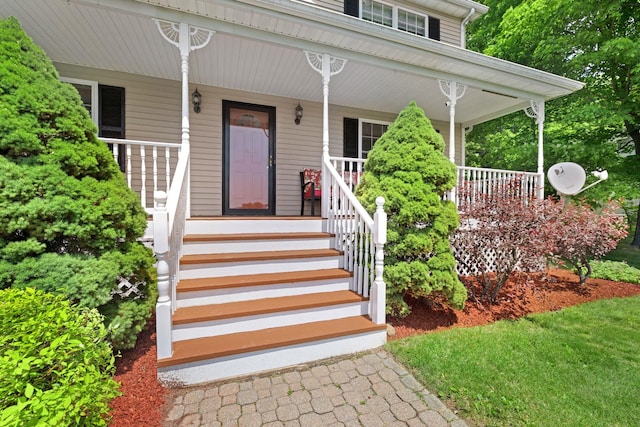 34 Melissa Ln, Washingtonville, NY 10992 - entrance to property featuring a porch