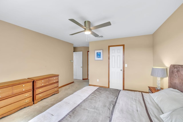 34 Melissa Ln, Washingtonville, NY 10992 - bedroom featuring ceiling fan and light carpet