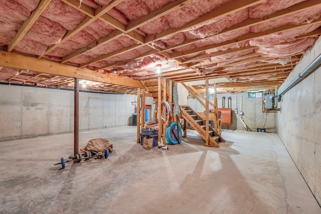 34 Melissa Ln, Washingtonville, NY 10992 - unfinished basement featuring stairs