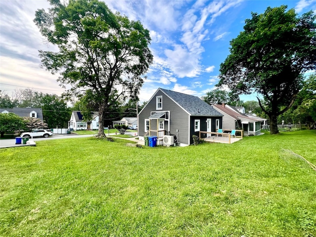 8-10 Mercer St, Middletown, NY 10940 - view of side of property with a cooling unit and a lawn
