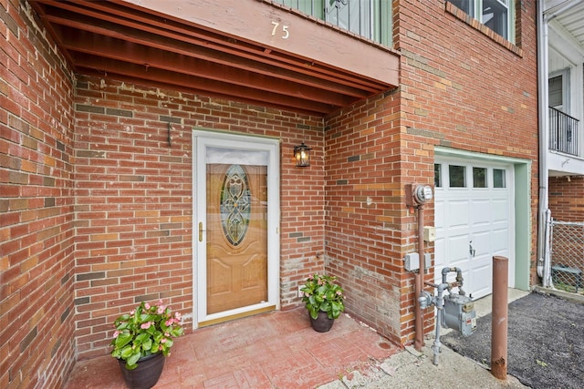 75 Vails Gate Heights Dr, Vails Gate, NY 12553 - entrance to property with a garage and brick siding