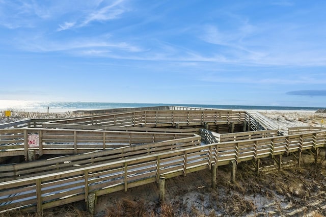 700 Shore Rd Unit 2Z, Long Beach, NY 11561 - exterior space featuring a water view and a view of the beach