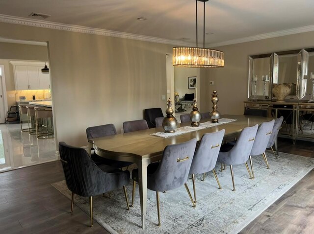 6 Timp Brook Rd, Stony Point, NY 10980 - dining area with wood finished floors and crown molding