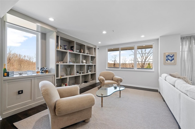 100 Harbor View Dr Unit 230, Port Washington, NY 11050 - living area with recessed lighting and wood finished floors