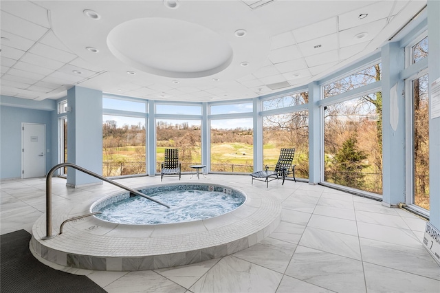 100 Harbor View Dr Unit 230, Port Washington, NY 11050 - common area with a wall of windows