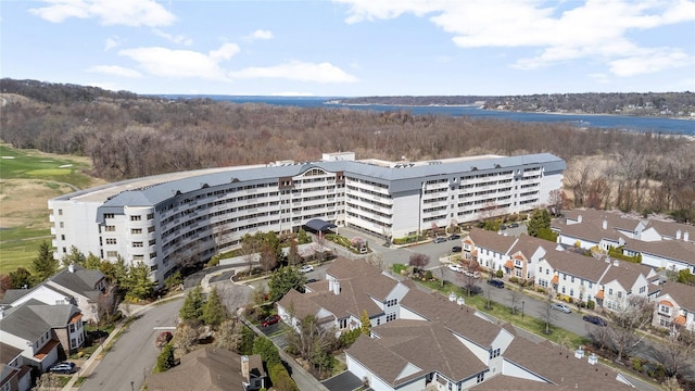 100 Harbor View Dr Unit 230, Port Washington, NY 11050 - drone / aerial view of a golf club and apartment complex