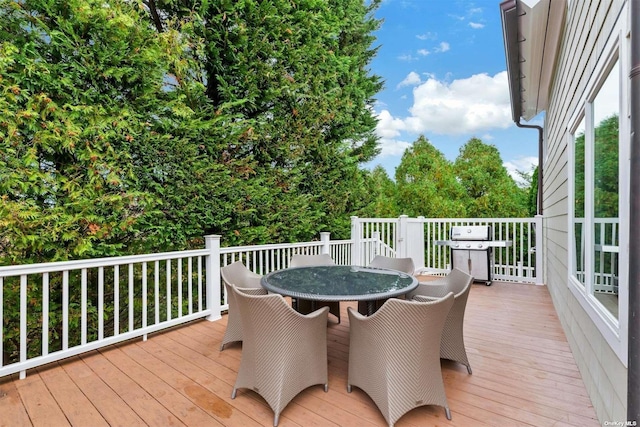 33 Old Canoe Place Rd, Hampton Bays, NY 11946 - deck with a grill and outdoor dining area