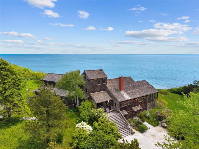 1635 Isabella Beach Rd, Fishers Island, NY 06390 - water view featuring stairway