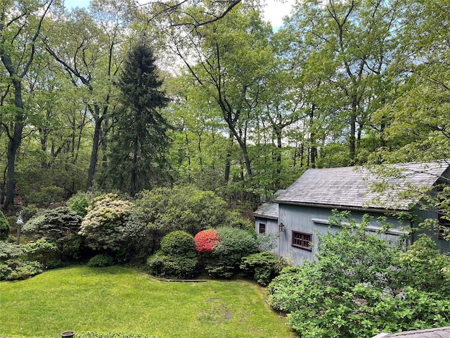 22 Druid Hill Rd, Port Jefferson, NY 11777 - view of green lawn featuring an outdoor structure