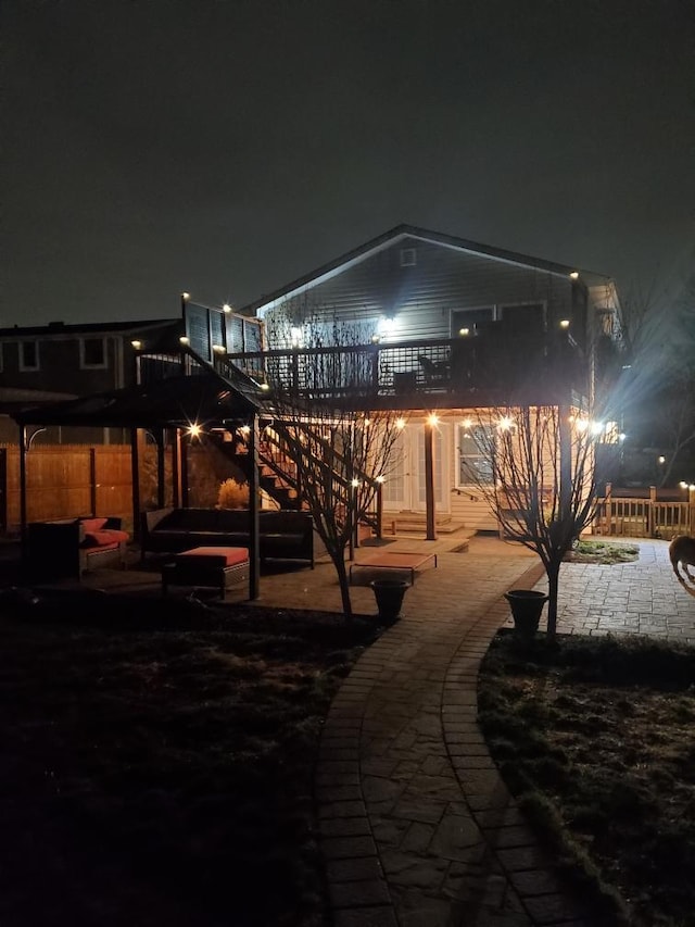 2892 Wilson Ave, Bellmore, NY 11710 - exterior space featuring fence and a patio