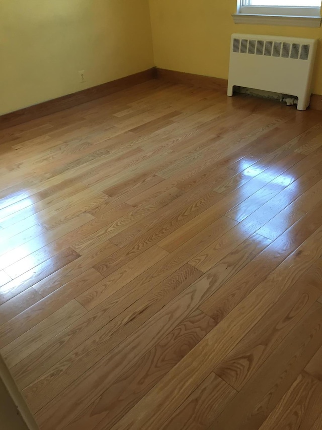 2443 Bouck Ave, Bronx, NY 10469 - spare room featuring light wood-style flooring and radiator