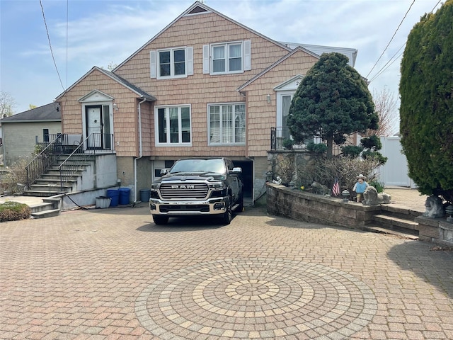 view of shingle-style home