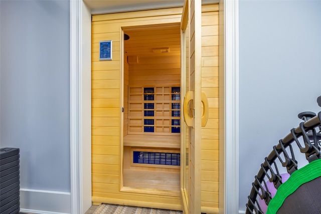 view of sauna / steam room