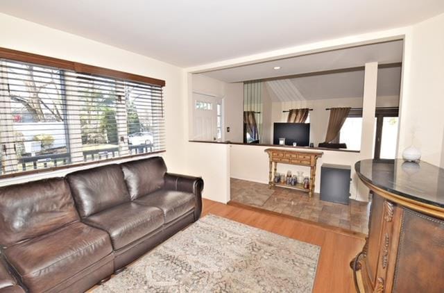 10 Windsor Ct, Amityville, NY 11701 - living area featuring wood finished floors