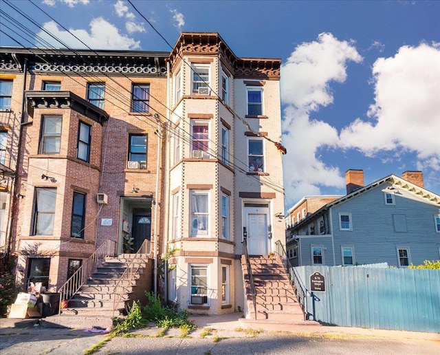 6 Farrington St, Newburgh, NY 12550 - view of front of property with cooling unit and fence