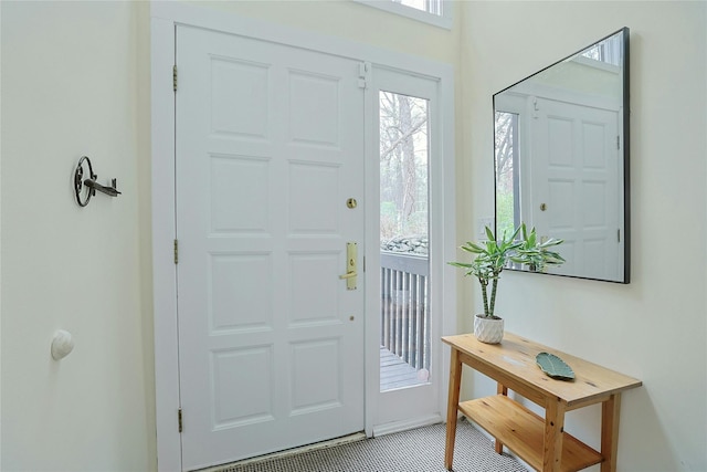view of entrance foyer