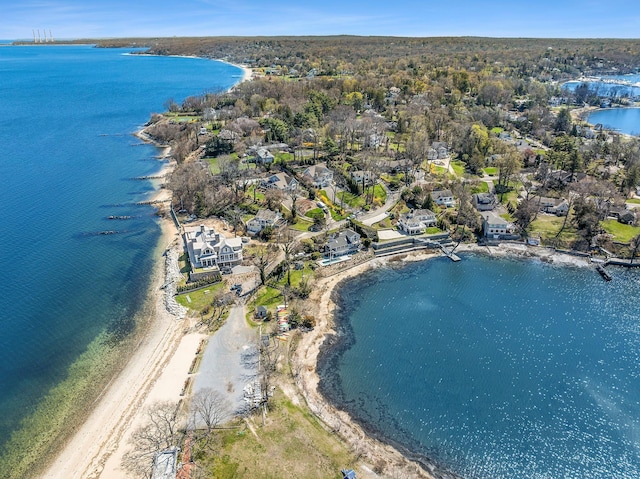 356 Bay Ave, Huntington Bay, NY 11743 - drone / aerial view featuring a water view