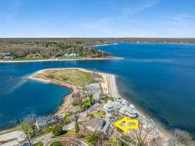356 Bay Ave, Huntington Bay, NY 11743 - drone / aerial view featuring a water view