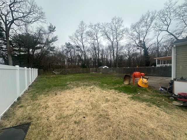 300 Prairie Dr, North Babylon, NY 11703 - view of yard with a fenced backyard