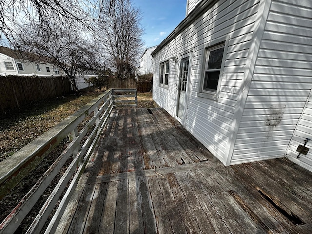 74 Jerusalem Ave, Massapequa, NY 11758 - wooden terrace featuring a fenced backyard