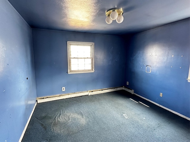 74 Jerusalem Ave, Massapequa, NY 11758 - carpeted empty room with baseboards and baseboard heating
