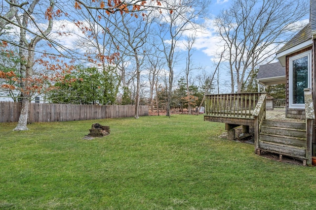 64 Turtle Cove Dr, Southampton, NY 11968 - view of yard with fence and a deck