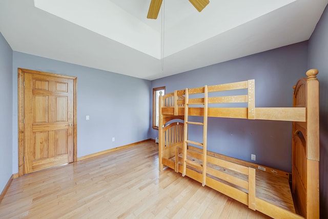 64 Turtle Cove Dr, Southampton, NY 11968 - bedroom featuring baseboards, ceiling fan, and wood finished floors